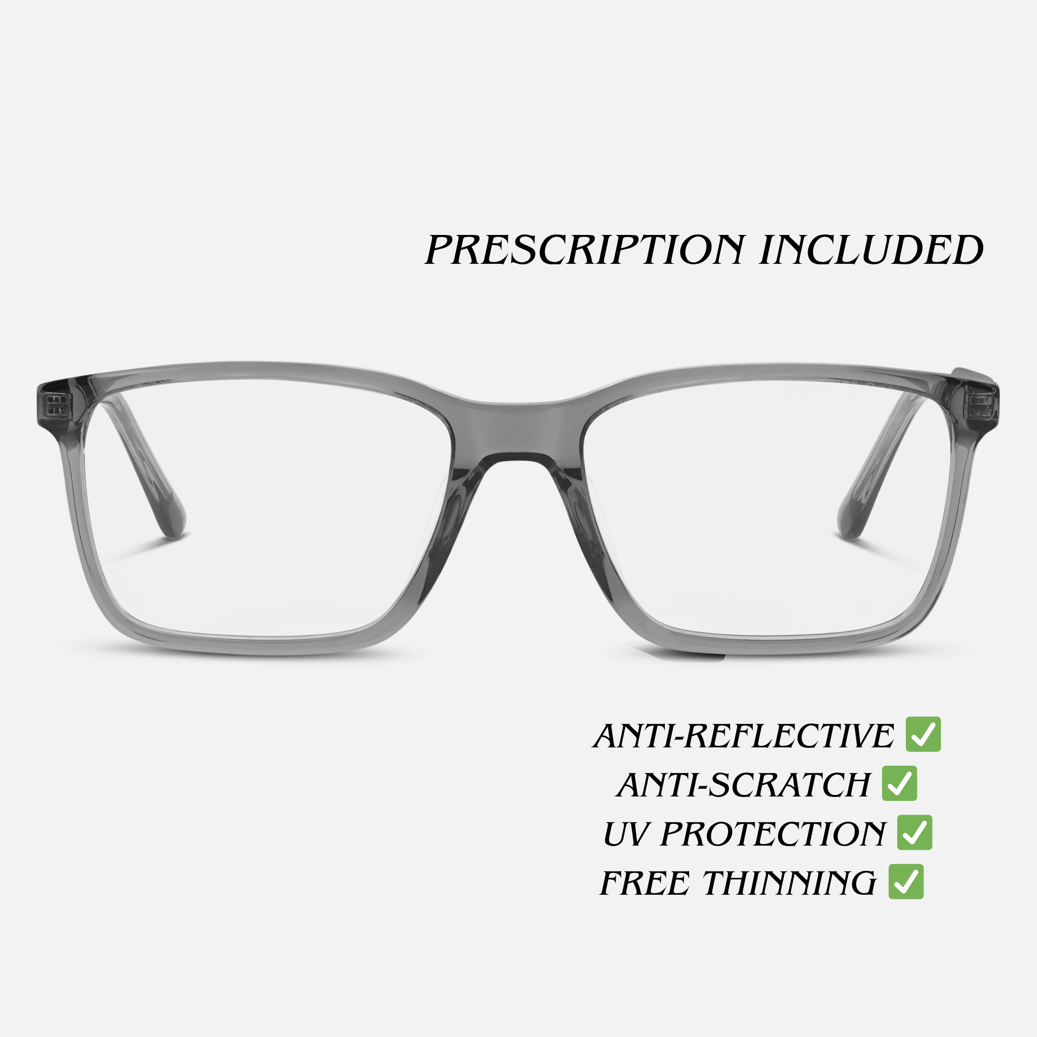 Transparent Dark Grey